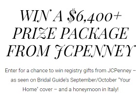 Win JCPenny $6k Bridal Package