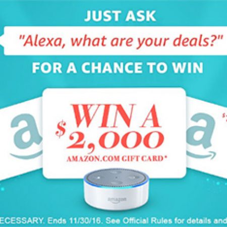 Win a $2,000 Amazon Gift Card