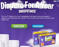 Win Luvs Diapers For a Year