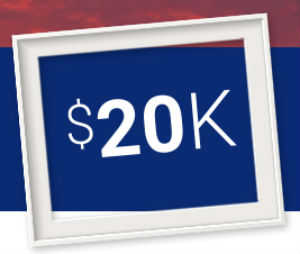 Win $20K & $500 Visa Gift Card