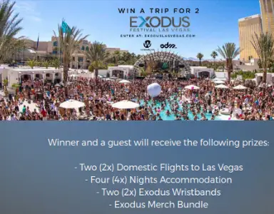 Win Trip to Exodus Festival in Las Vegas