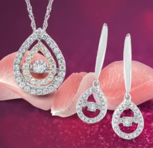 Win Diamond Necklace & Earrings