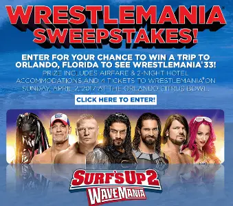 Win Trip & Tickets to WrestleMania