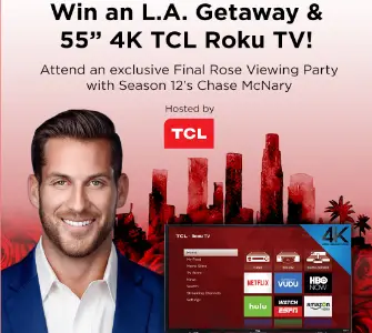 Win LA Getaway & 55″ 4K TCL Roku TV
