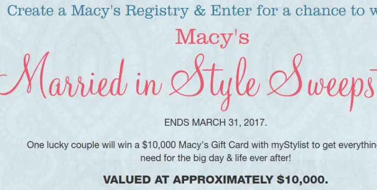 Win $10K Macy’s Shopping Spree