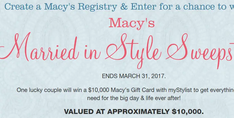 Win $10K Macy's Shopping Spree