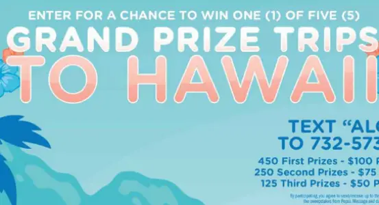 Win 1 of 5 Trips to Hawaii