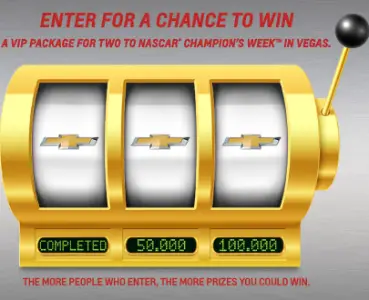 Win A VIP Trip to NASCAR Champion's Week in Vegas & A Chevy Colorado