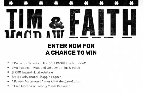 Win A Trip To See Faith Hill & Tim McGraw