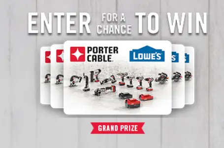 Win A $1,000 Lowes Gift Card & More!