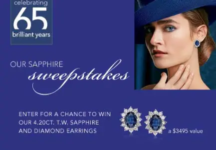 Win Sapphire & Diamond Earrings
