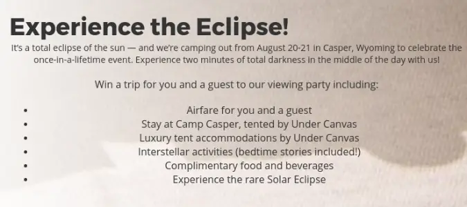 Win A Trip To Wyoming to View the Eclipse