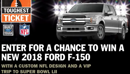 Win 2018 Ford F-150 & VIP Trip to Super Bowl LII