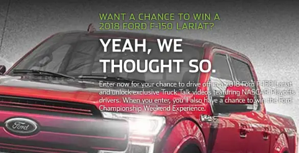 Win A Ford F-150 & Trip to Vegas
