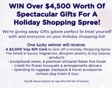 Win $4.5K Holiday Shopping Spree