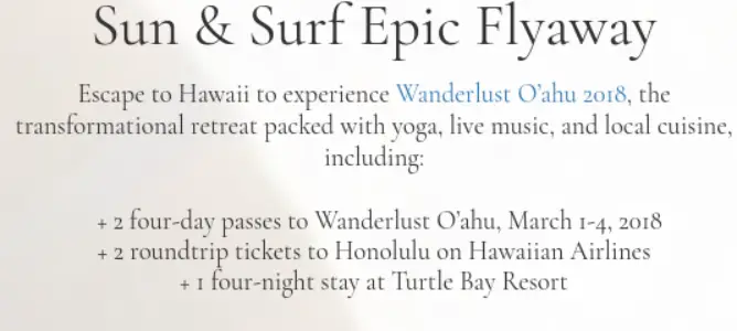 Win A Trip To Hawaii