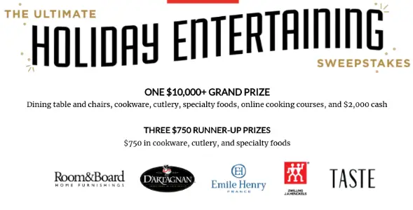 Win Cash, Cookware, Cutlery & More!