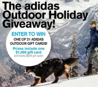 Win A $1K Adidas Outdoor Gift Card