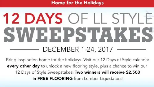 Win A $2.5K Lumber Liquidators Gift Card