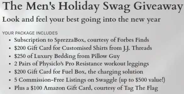 Win A Men’s Swag Giveaway