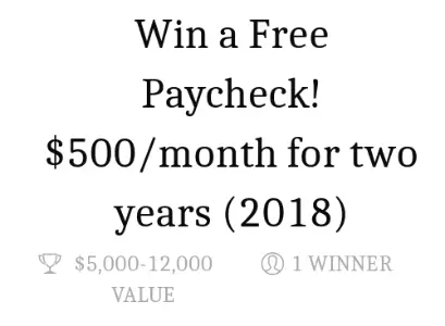 Win $500 A Month for Two Years