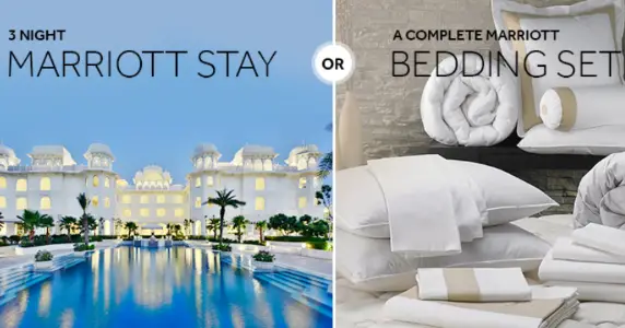 Win A Marriott Bedding Set & Free Hotel Stay