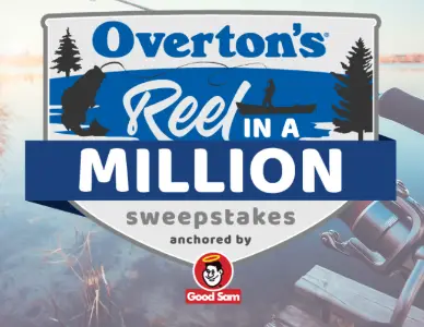 Win 1 of 5 $5K Overton’s Gift Cards & More!