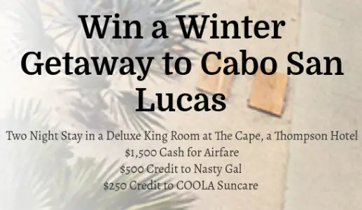 Win A Trip to Cabo San Lucas