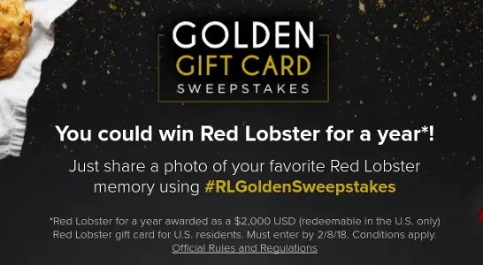 Win Red Lobster For A Year