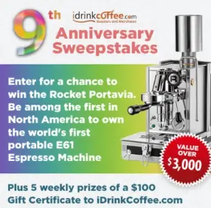 Win A Rocket Portvia Espresso Machine
