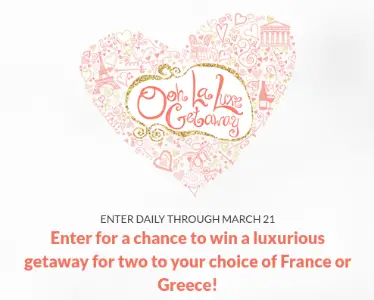 Win A Trip to France or Greece