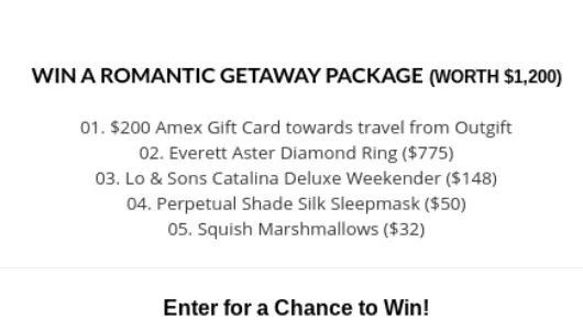 Win A Romantic Getaway