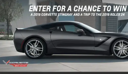 Win A Stingray Corvette & Trip to 2019 Rolex 24
