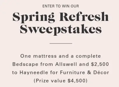 Win A $4.5K Bedroom Refresh