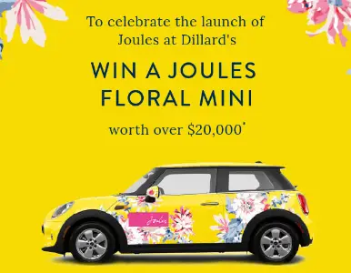 Win A Joules Floral Mini Cooper