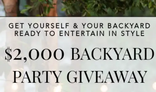 Win A $2K Backyard Party