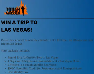Win A Trip to Las Vegas, NV