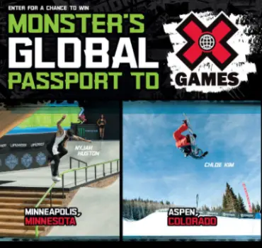 Win a Trip to X Games from Monster Energy