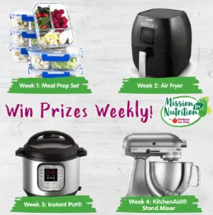 Win a Meal Prep Prize Weekly