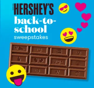 Win 1 of 4,500 Boxes of Hershey’s Emoji Bars