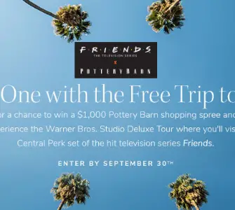 Win a Trip to the Set of Friends + Pottery Barn Shopping