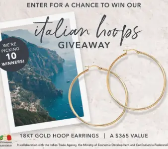 Win Italian Hoop Earrings from Ross-Simons