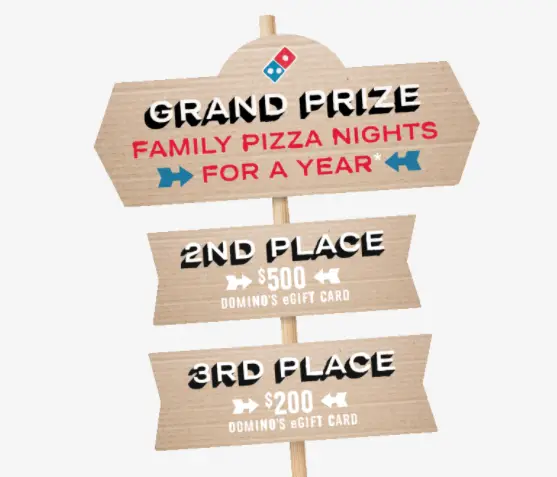 Win Pizza for a Year from Domino’s