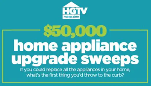 Win $50K from HGTV Magazine