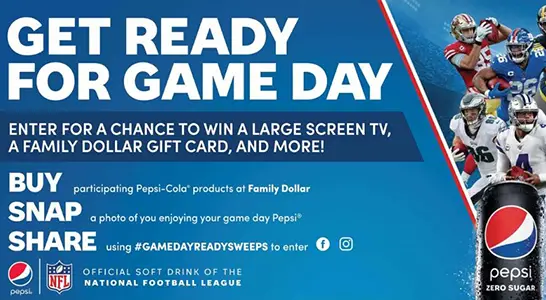 Win a Samsung 65” 4K HDTV & Family Dollar Gift Card