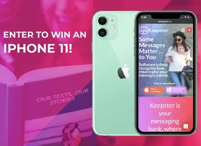 Win an iPhone 11 from Keepster