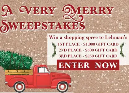 Win a $1K Lehman’s Gift Card