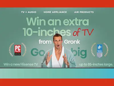 Win an 85" Hisense HDTV