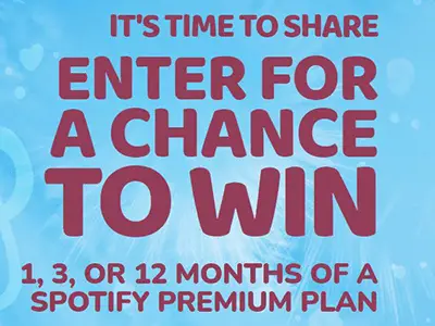 Win 12-Months of Spotify Premium