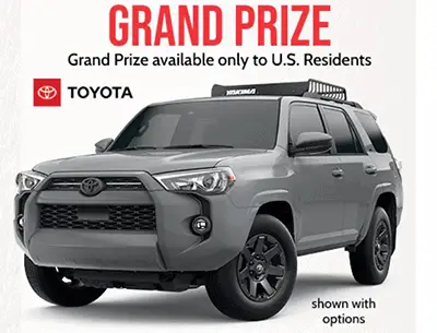 Win a Toyota 4Runner from Bass Pro Shops